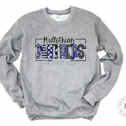 Hustle & Heart NC School Doodle Designs Midlothian Panthers Doodle Graphic Tee