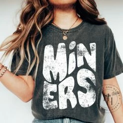 Hustle & Heart NC Miners Retro Screenprint Transfer Transfers