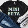 Hustle And Heart NC Mini Sota White/Rainbow Faux Chenille Letters Graphic Tee Faux Chenille And Glitter Letter Patch Tees