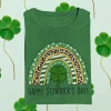Hustle & Heart NC St. Patrick's Day Happy St Patricks Day Rainbow Graphic Tee