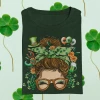 Hustle & Heart NC Luckiest Lucky Lady St Patricks Day Graphic Tee