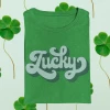 Hustle & Heart NC Lucky Retro Text Graphic Tee