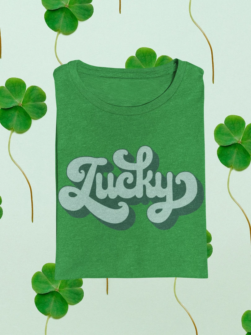 Hustle & Heart NC Lucky Retro Text Graphic Tee