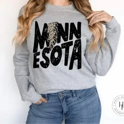 Hustle And Heart NC Lightning Bolt Designs Minnesota Lightning Bolt Graphic Tee