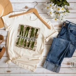 Hustle & Heart NC MN Minnesota Olive Graphic Tee Mascot Pride