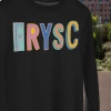 Hustle And Heart NC FRYSC Colorful Graphic Tee Colorful Block Mascots