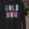 Hustle And Heart NC Colorful Block Mascots Golf Mom Colorful Graphic Tee
