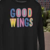 Hustle And Heart NC Colorful Block Mascots Goodwings Colorful Graphic Tee