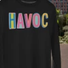 Hustle And Heart NC Havoc Colorful Graphic Tee Colorful Block Mascots