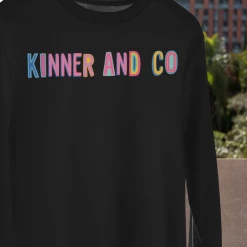 Hustle And Heart NC Kinner And Co Colorful Graphic Tee Colorful Block Mascots
