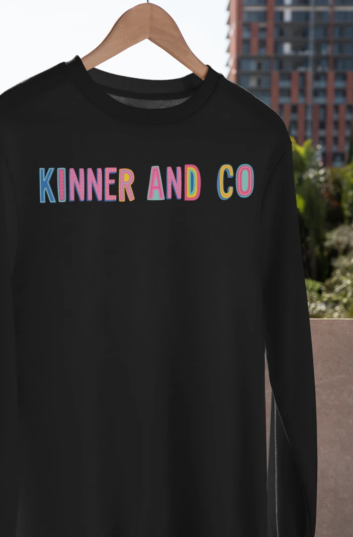 Hustle And Heart NC Kinner And Co Colorful Graphic Tee Colorful Block Mascots