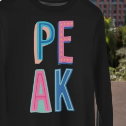 Hustle And Heart NC Peak Colorful Graphic Tee