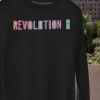 Hustle And Heart NC Colorful Block Mascots Revolution H Colorful Graphic Tee