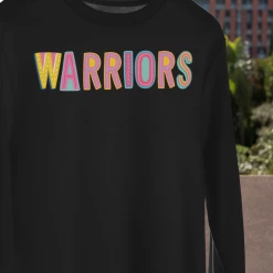 Hustle And Heart NC Warriors Colorful Graphic Tee
