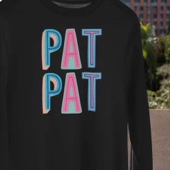 Hustle And Heart NC Pat Pat Colorful Graphic Tee Colorful Block Mascots