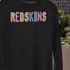 Hustle And Heart NC Redskins Colorful Graphic Tee Colorful Block Mascots
