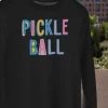 Hustle And Heart NC Colorful Block Mascots Pickleball Colorful Graphic Tee