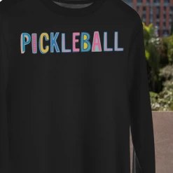 Hustle And Heart NC Colorful Block Mascots Pickleball Colorful Graphic Tee