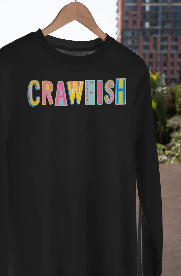 Hustle And Heart NC Crawfish Colorful Graphic Tee