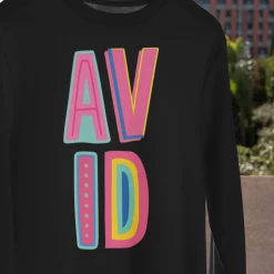 Hustle And Heart NC AVID Colorful Graphic Tee