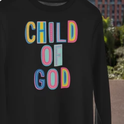 Hustle And Heart NC Child Of God Colorful Graphic Tee