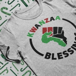Hustle & Heart NC Kwanzaa Blessings Holiday Graphic Tee