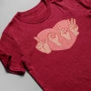 Hustle & Heart NC Valentine's Day Love ASL American Sign Language Graphic Tee