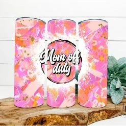 Hustle & Heart NC Mom Off Duty Completed 20oz Skinny Tumbler