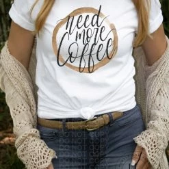 Hustle & Heart NC Transfers Need More Coffee - SUBLIMATION TRANSFER