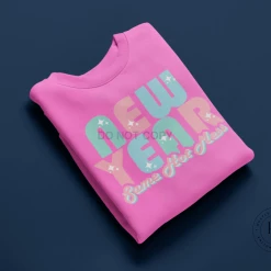 Hustle & Heart NC New Year Same Hot Mess Retro Celebration Graphic Tee Or Sweatshirt