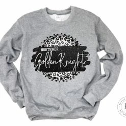 Hustle & Heart NC Northmor Golden Knights Black And White