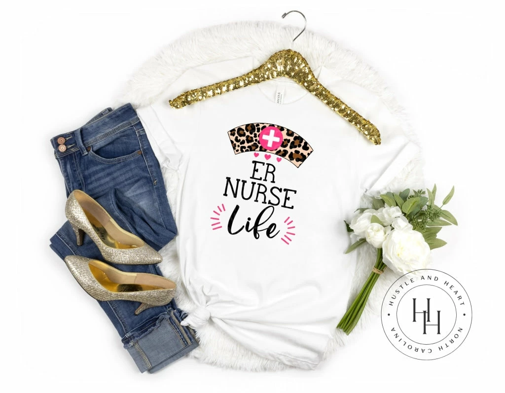Hustle & Heart NC Transfers Nurse Life Leopard Hat - SUBLIMATION TRANSFER