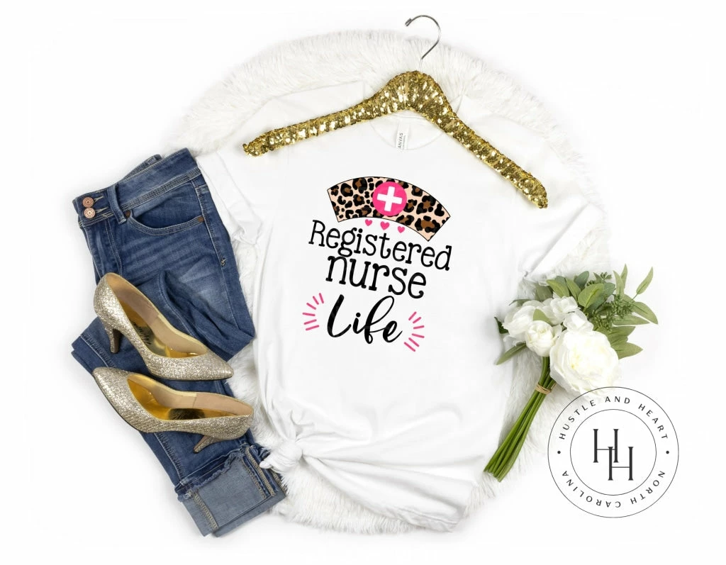 Hustle & Heart NC Transfers Nurse Life Leopard Hat - SUBLIMATION TRANSFER