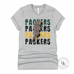 Hustle And Heart NC Packers Lightning Bolt Graphic Tee