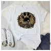 Hustle & Heart NC Panthers Leopard Circle Graphic Tee