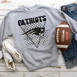 Hustle & Heart NC Transfers Patriots Triangle Mascot Screenprint Transfer