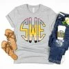 Hustle & Heart NC Pencil Monogram Graphic Tee Monogram Tees