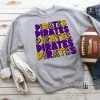 Hustle & Heart NC Pirates Purple/ Yellow Gold Repeating Graphic Tee Repeating Mascot Designs