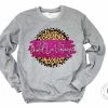 Hustle & Heart NC Pistol Lee Vintage Pink/White With Black Outline Tan Leopard Faux Glitter Leopard Circle Designs