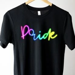 Hustle And Heart NC Pride Neon Graphic Tee