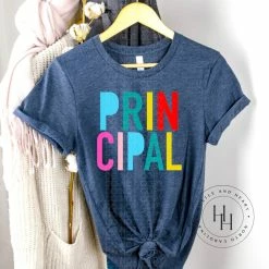 Hustle & Heart NC Principal Colorful Block Screenprint Transfer