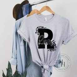 Hustle & Heart NC Transfers Rams Black Leopard Screenprint Transfer