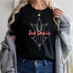 Hustle & Heart NC Red Devils Red Neon Mascot Neon Mascots