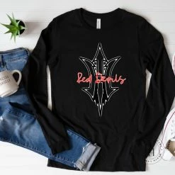 Hustle & Heart NC Red Devils Red Neon Mascot Neon Mascots