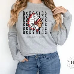 Hustle & Heart NC Redskins Repeating Mascot Graphic Tee