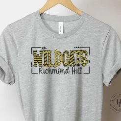 Hustle & Heart NC Richmond Hill Wildcats Doodle Graphic Tee