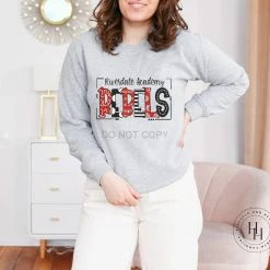 Hustle & Heart NC Riverdale Academy Rebels Doodle Graphic Tee School Doodle Designs