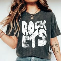 Hustle & Heart NC Rockets Retro Screenprint Transfer