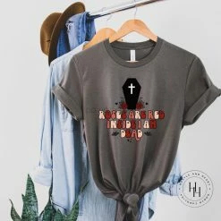 Hustle & Heart NC Roses Are Red Inside I Am Dead Graphic Tee NSFW & Adult Humor