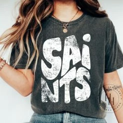 Hustle & Heart NC Transfers Saints Retro Screenprint Transfer